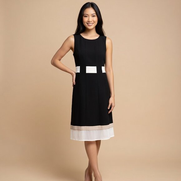 Calvin Klein Dresses & Skirts - Calvin Klein Mod Fit & Flare Sleeveless Dress Size 12P